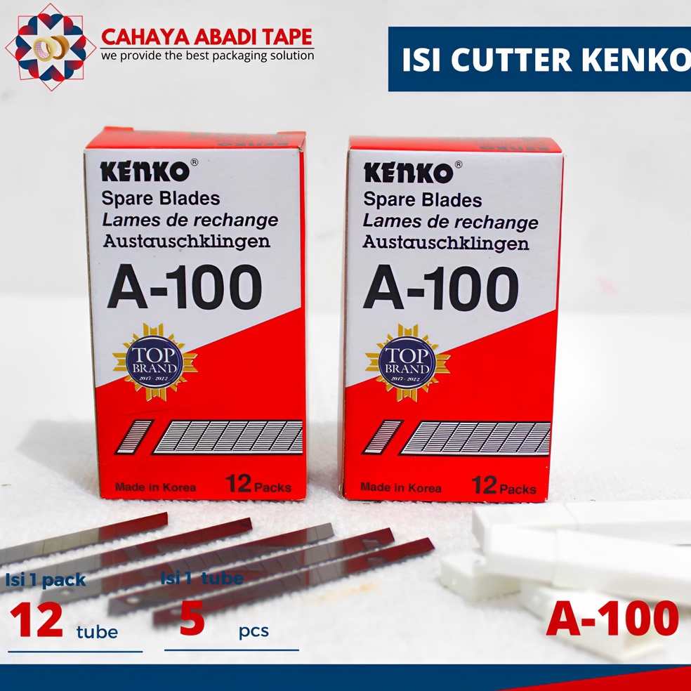 

Kemasan Baru.. ISI CUTTER A-100 KENKO PER PACK 87