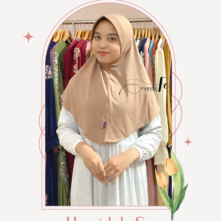 STAR Bergo sport Hamidah instant jersey ukuran S // Bergo simple ped jersey