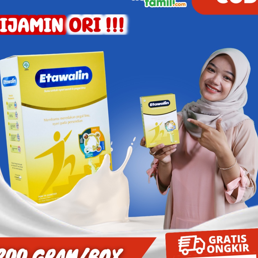 

Terbaru ETAWALIN 100% ORIGINAL | Susu Kambing Ori Official Store Asli Ampuh Atasi Nyeri Sendi Etawalin