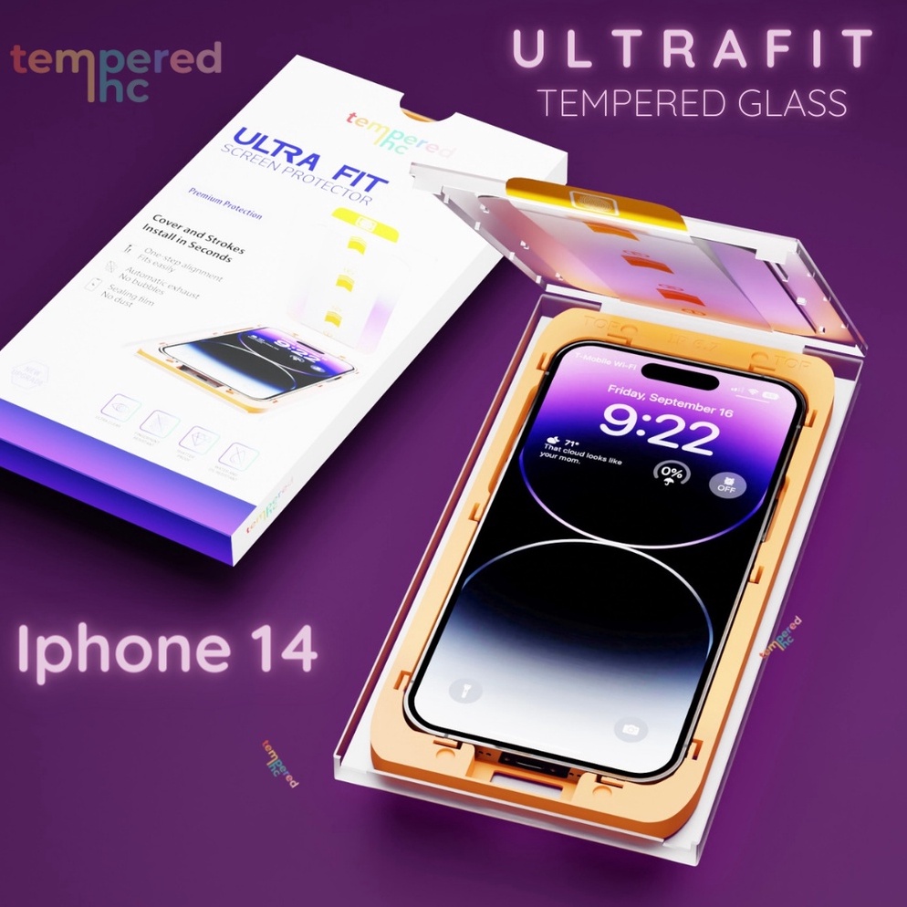 CHEKOUT. NEW  ULTRAFIT TemperedGlass Iphone ( Iphone x - 14 pro max )