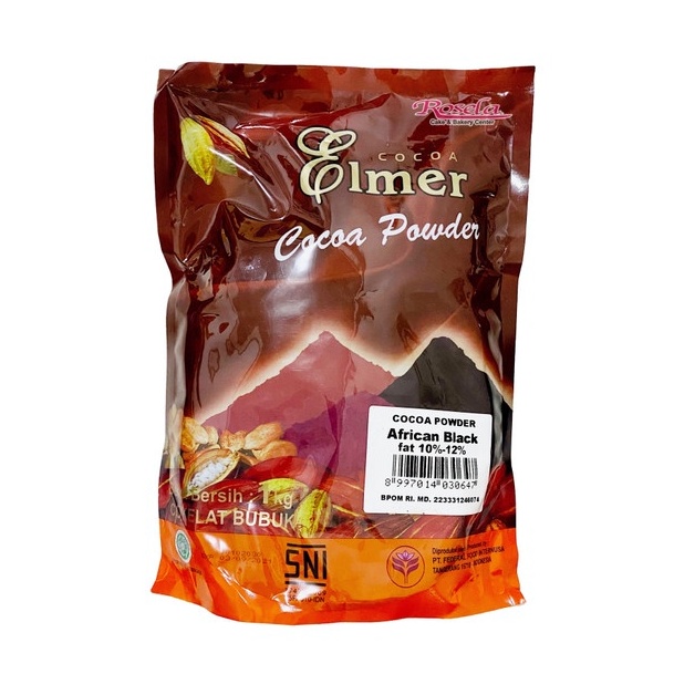 

Miliki Elmer Cocoa Powder African Black 1kg / Elmer Coklat Bubuk African Black 1kg