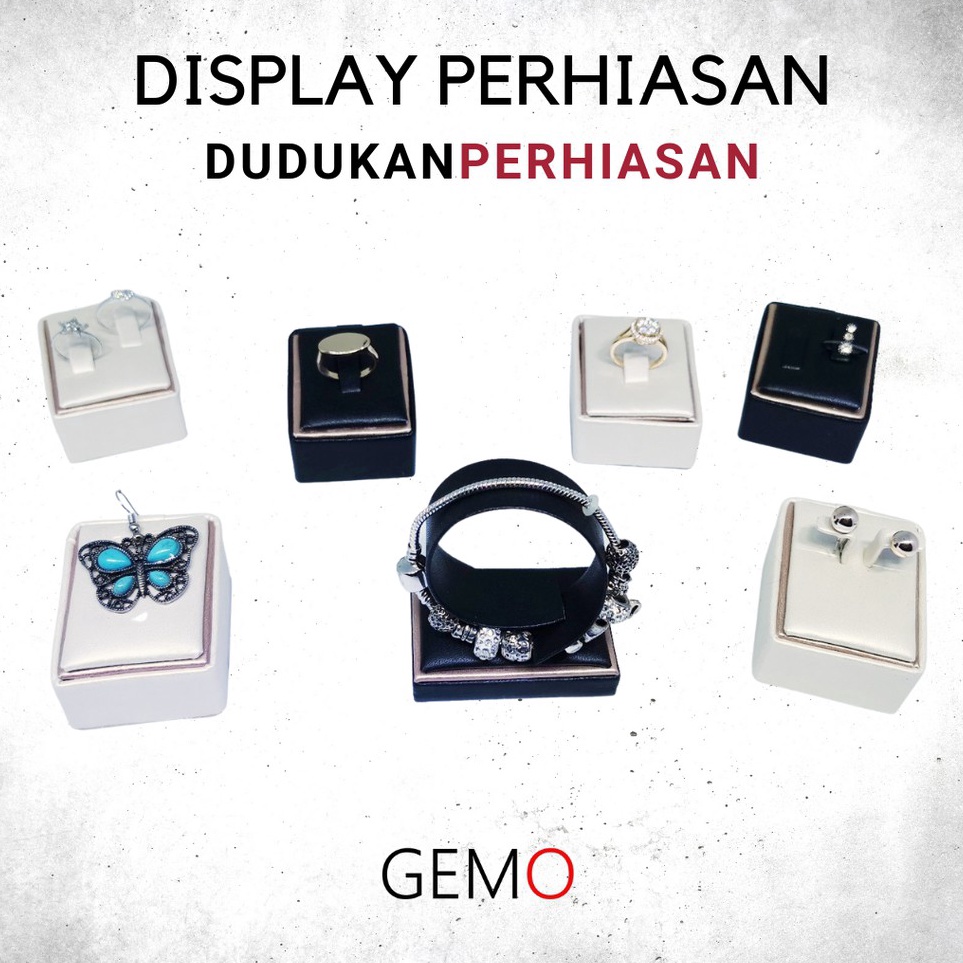 [KODE PRODUK LPVEQ9542] Dudukan Display Perhiasan Mewah - Cincin Kawin, Liontin, Gelang, Kalung, Ant