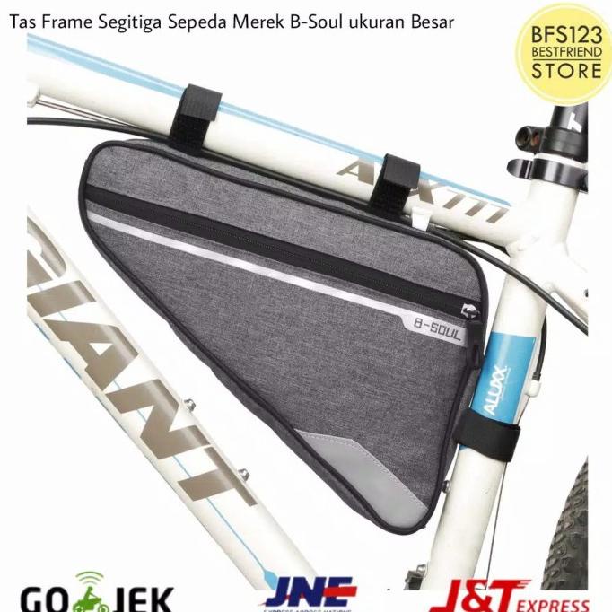 tas sepeda frame segitiga B-soul ukuran besar tas segitiga b-soul sepe