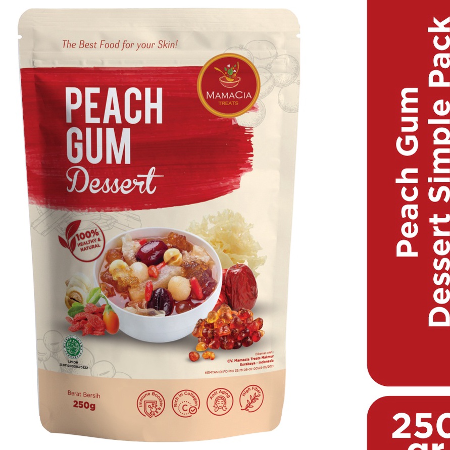 

❤[PROMO ⚡ALE!!!]❤ Mamacia Treats Paket Peach Gum Komplit Kualitas Super Grade A+ / Tao Jiao / Simple Pack