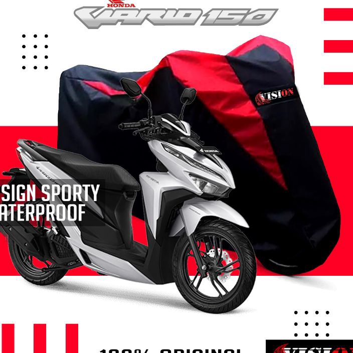 murah Cover motor Vario 125/150 Penutup motor Vario 125/150 Sarung motor Vario 125/150 waterproof be