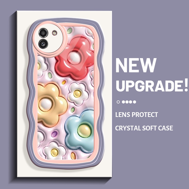 Casing Ponsel untuk Samsung A03 Core A03s A02s M02s A02 M02 Case tutup HP pelindung kamera wadah Tel