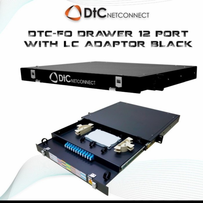 Terlaris Fo Drawer / Otb 12 Port Lc Adaptor - Dtc Netconnect