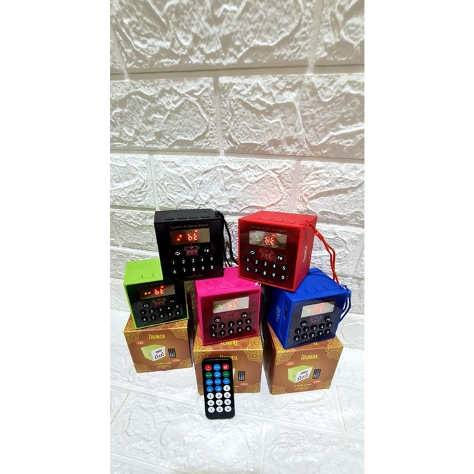 Speaker Murotal Bluetooth Mini Rhimoa V600 Cube Remote