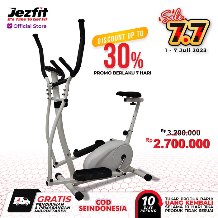 Terlaris Jezfit Alat Fitness Elliptical Crosstrainer Elliptical Bike