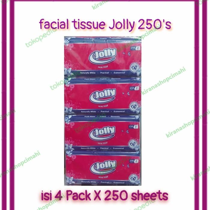 (( BISA COD) TISSUE JOLLY 250 SHEET 4 PACK / TISU WAJAH JOLI