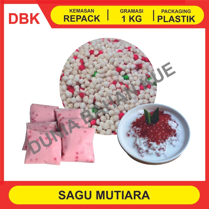 

Terlaris Sagu Mutiara 1 Kg / Pacar Cina Butiran