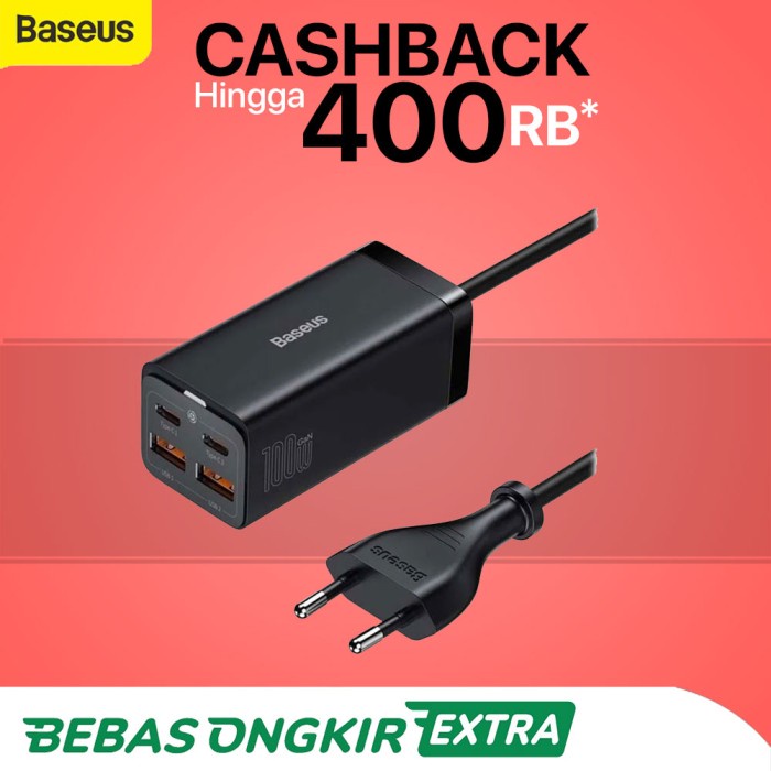 Terlaris Baseus Gan3 Pro Desktop Charger 100W / 65W Fast Charge