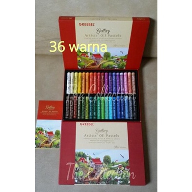 

ATK0036 36 warna Greebel artists oil pastels crayon krayon colors alat