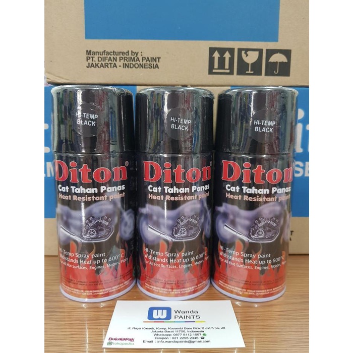(( BISA COD) DITON HI TEMP CAT SEMPROT SPRAY TAHAN PANAS KNALPOT (300 CC)