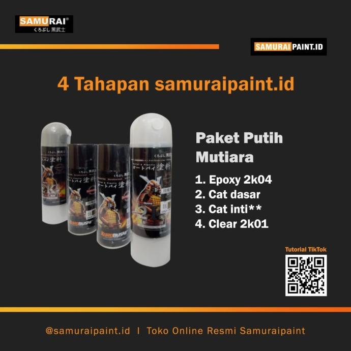 

Paket Putih Mutiara, Samurai ,cat premium, cat sepeda ,cat motor, helm