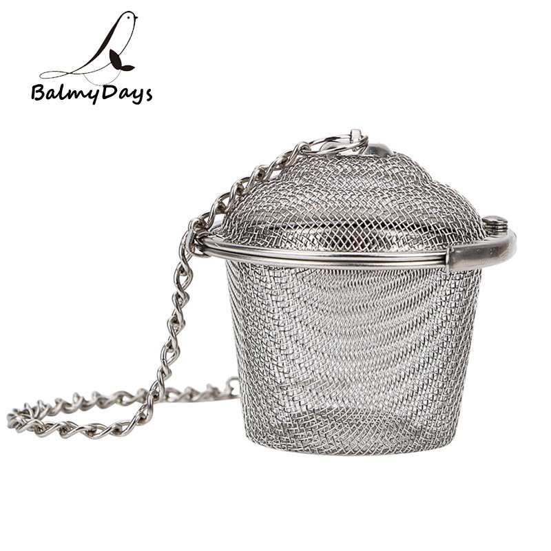 &Tea Strainer Locking Tea Infuser Filter Stainless Steel Mesh Tea Ball Strainer Herb Spice Ball Infu