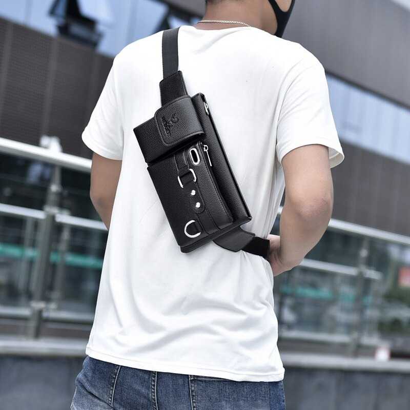 WEIXIER Tas Selempang Casual Crossbody Men Bag - 8117