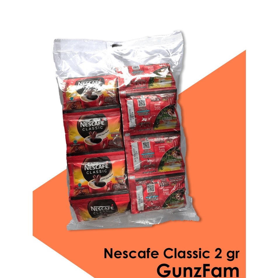 

[KODE PRODUK RGBPH9156] Nescafe Classic Sachet 2gr / 1 Pack isi 60 Sachet Kemasan Terbaru