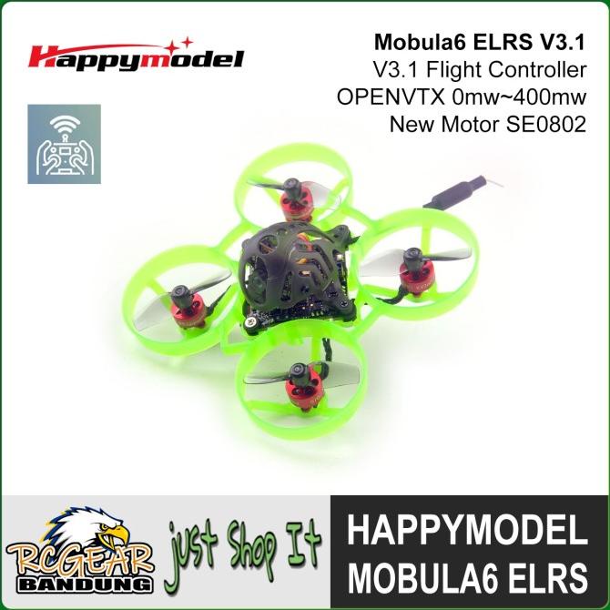 Happymodel Mobula6 1S 65Mm Micro Whoop Fpv Racing Drone Elrs 2.4G Bnf