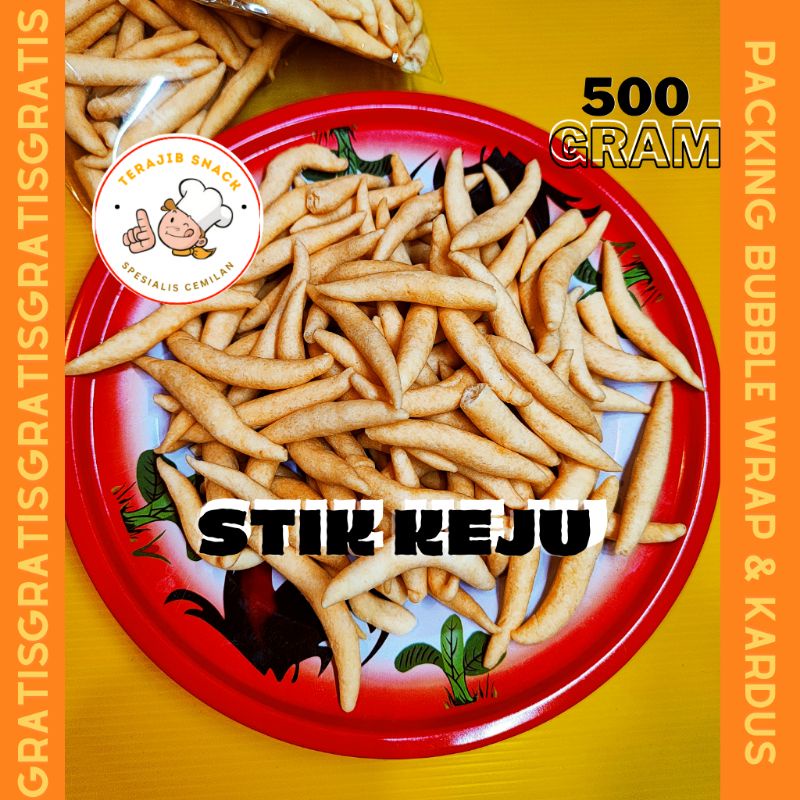 

STIK KEJU ASIN 500 GRAM SNACK KILOAN TELUR GABUS KEJU