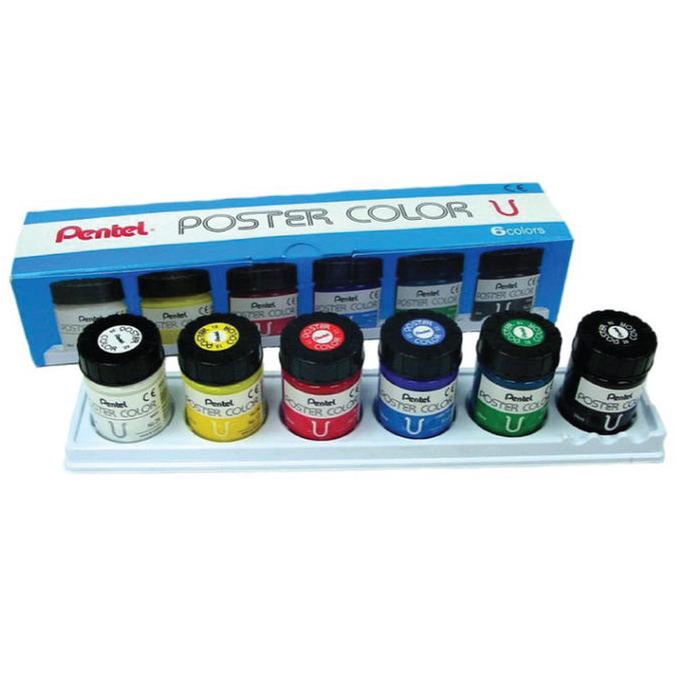

Pentel poster color 30 ml set 6 WPU2-6E