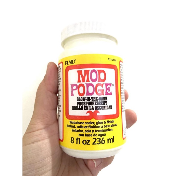 

Mod podge glow in the dark sealer waterbase 8oz pelapis craft fosfor