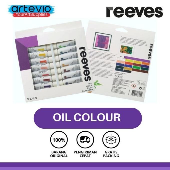 

Cat Minyak Reeves Oil Color Tube Set 18x12ml