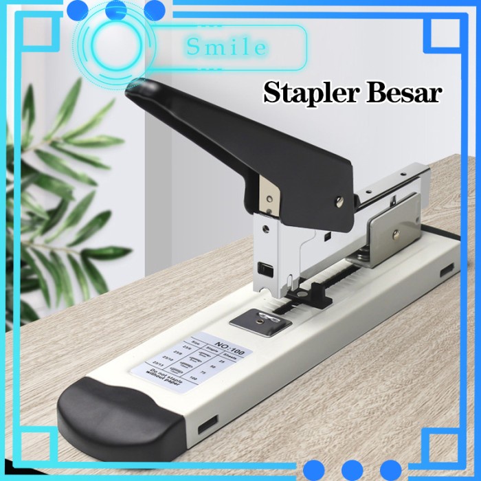 

Stapler Besar Heavy Duty Stapler/Stapler Adjustable Logam Tugas Berat