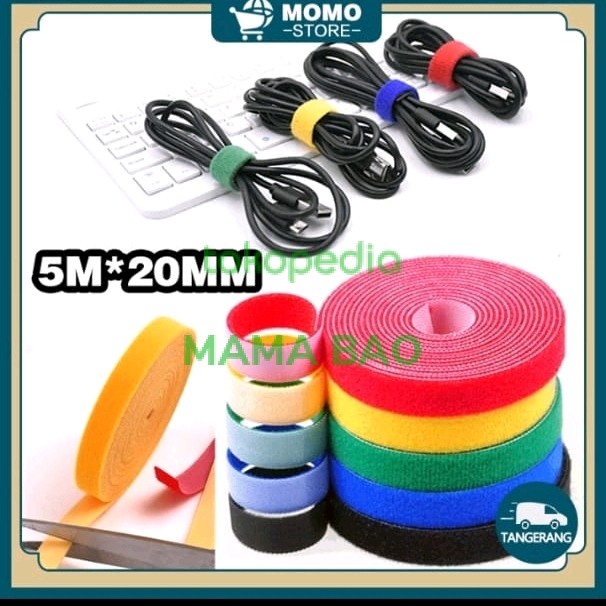 

Velcro pengikat kabel/merapikan kabel 2cm x 5meter