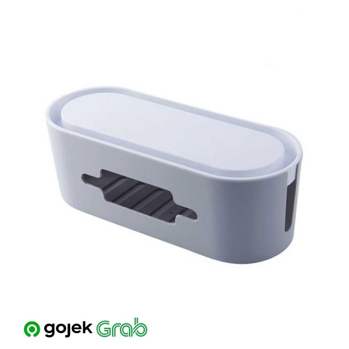 

Kotak Organizer Kabel Charger Wire Cable Management Box - Gray - YTGY