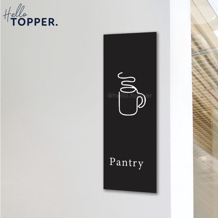 

Terlaris Rak Sign Board Pantry Acrylic Uv Print Potrait