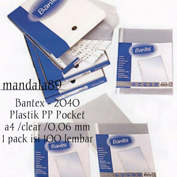 

Terlaris Rak Plastik Pp Pocket A4 Merk Bantex