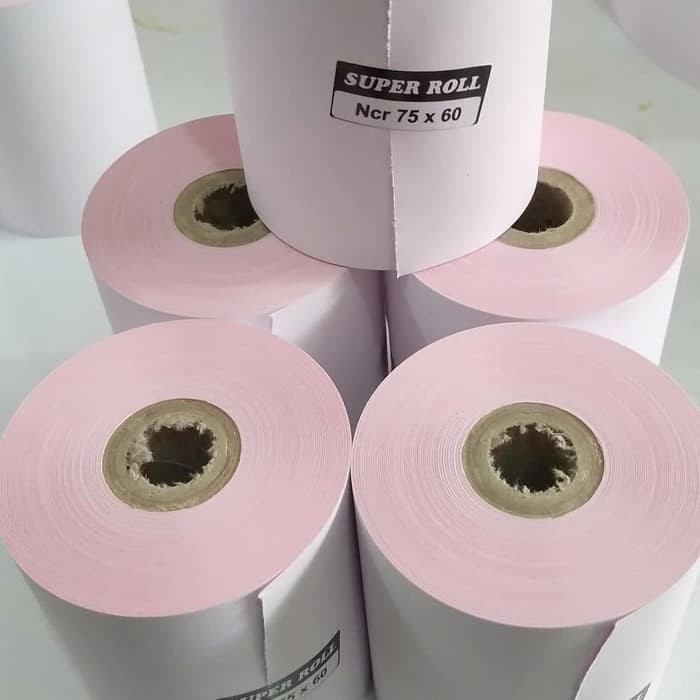 

Best Seller Kertas Kasir Ncr 2Ply(Rangkap 2) Ukuran 75X60 Paket 10 Roll