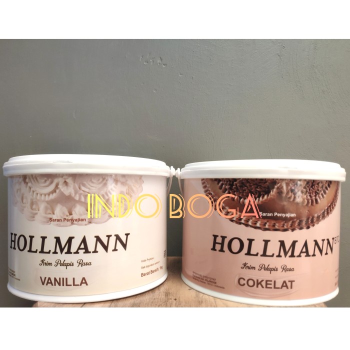 

Terlaris Hollman Buttercream 1 Kg Vanilla / Butter Cream Siap Pakai Hollman