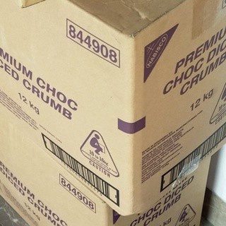

Terlaris Choc Diced Crumb Original 1 Dus 12 Kg Crumb Black Cookies Kasar