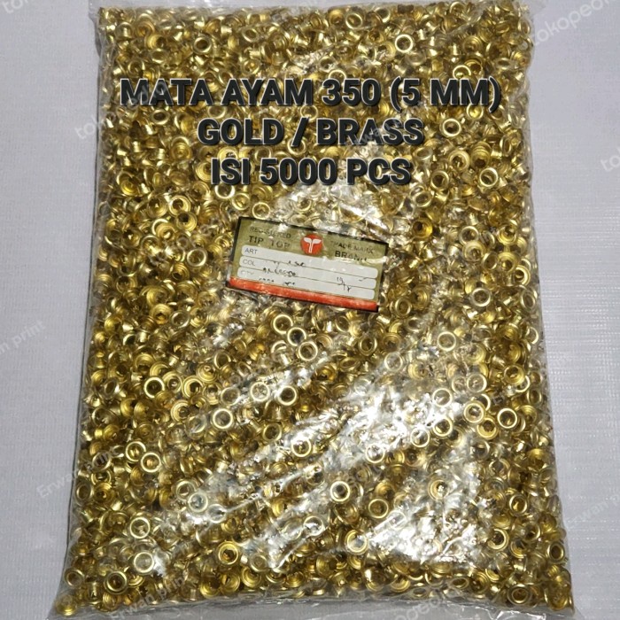 

Terlaris Mata Ayam 350 / Mata Ayam 5 Mm Gold Isi 5000 Pcs