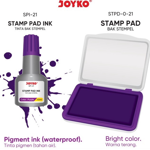 

[KODE PRODUK EBK8O7183] Stamp Pad Ink Tinta Bak Stempel Refill Tinta Stempel Joyko