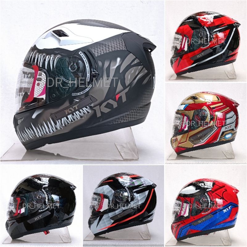 Helm kyt k2r original / k2 rider / double visor