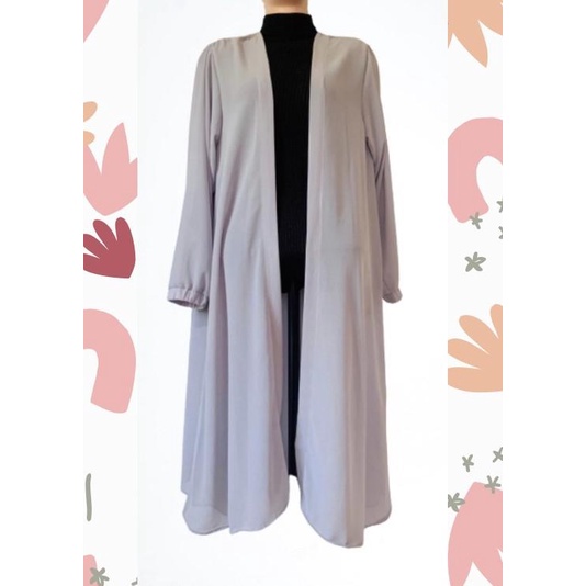 Long Cardy Ceruty Babydoll/Outer Ceruty//Cardigan Lengan Panjang Original
