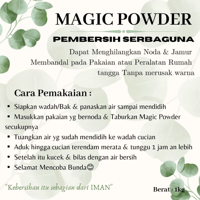 MAGIC POWDER/serbuk ajaib serbaguna