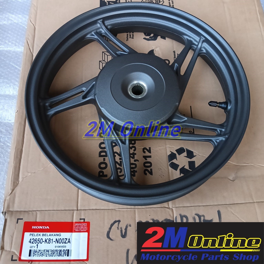 42650K81N00ZA Velg CW BeAT eSP 2016 Belakang Hitam Ori AHM