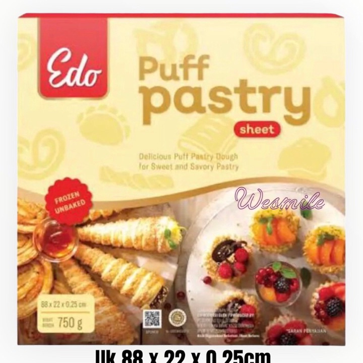 

[KODE PRODUK HHZPV9540] Edo Puff Pastry Sheet 750Gram