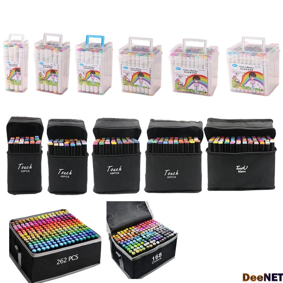 

Diskon Touch Spidol Dual Side Fine Art Marker 12 / 24 / 30 / 36 / 40 / 48 / 60 / 80 / 168 / Double Headed Marker Set Multi Color