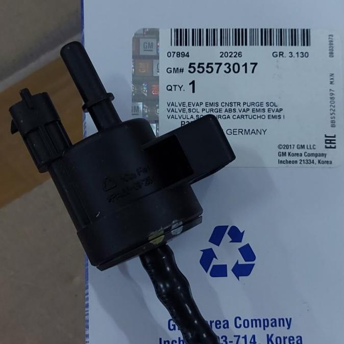 Valve Canister Purge Selenoid Chevrolet Trax