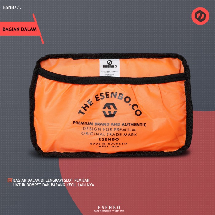 DISKON SPESIAL TAS WAISTBAG PRIA ESENBO ARNON - TAS PINGGANG PRIA WANITA CASUAL TERBARU