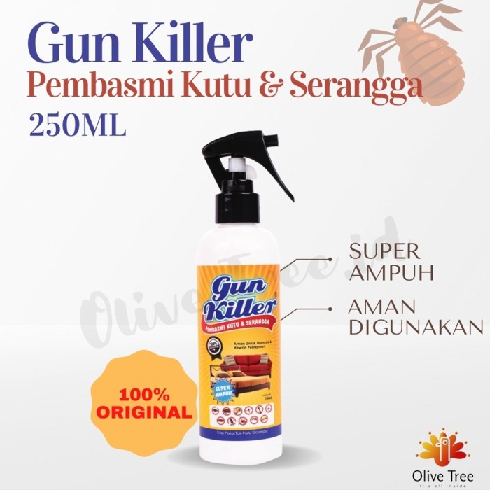 Obat Anti Kutu Kasur Tungau Gun Killer Pembasmi Kutu Kasur Tungau