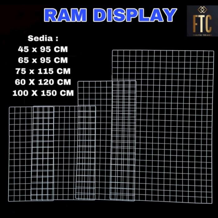 

Ram Display/Backmesh Tanpa Bingkai Berbagai Ukuran