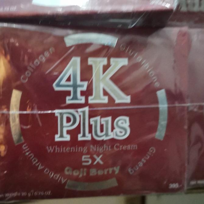TERMURAH (Ready) 4k Plus whitening night cream ORIGINAL Thailand