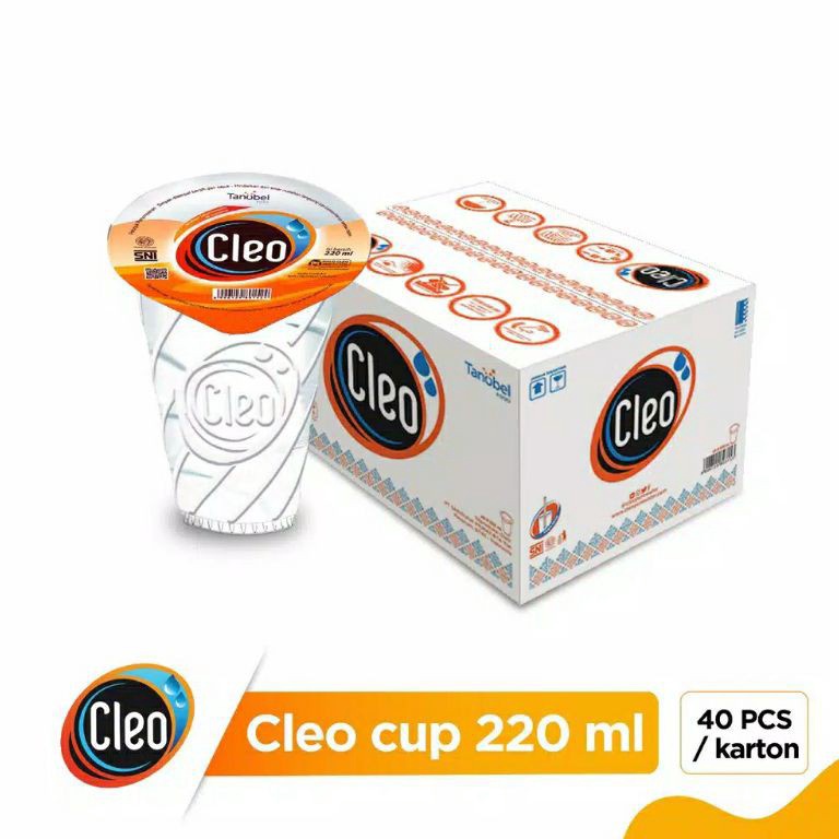 

✾Model Terkini DC8RF Murah Air Cleo Cup 220ml isi 40 B35 Best Produk