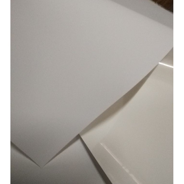 

Ready Stok STIKER VINYL MATTE 150 GSM A4 tahan air/kertas STICKER vinil inkjet doff WATERPROOF